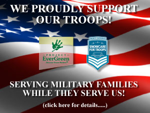 Cayering Lawn Services | We Support Our Troops | Lawn & Snow removal Services for Military Families